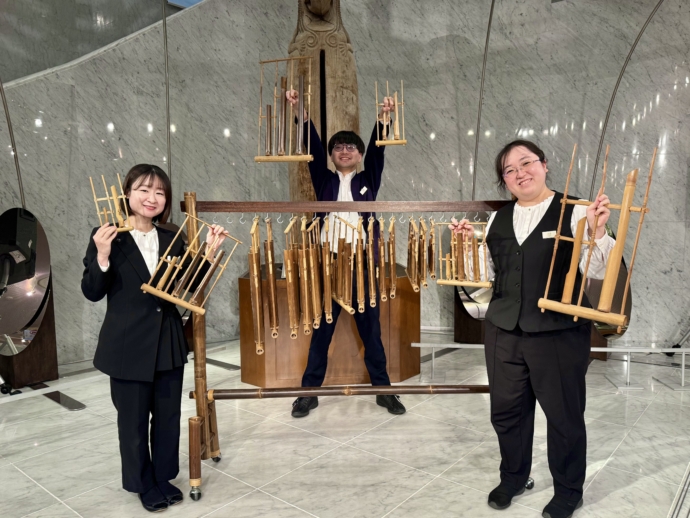 出張コンサート「竹が奏でるクリスマス 〜みんなで鳴らすアンクルンの響き〜」